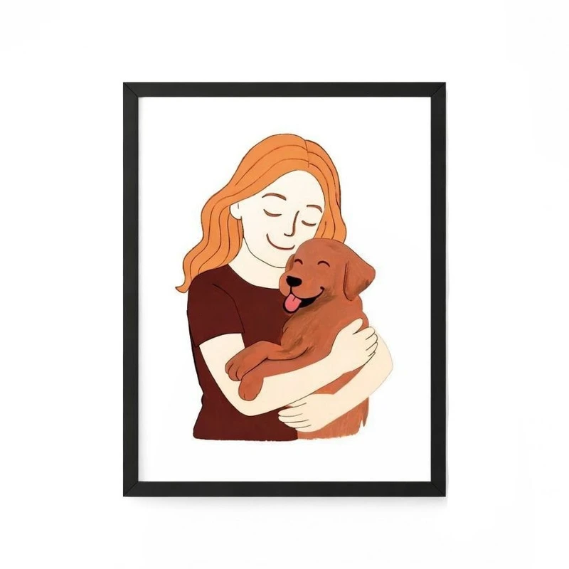  تابلو نقاشی گواش به سبک انتزاعی شورمستان طرح دیانا 