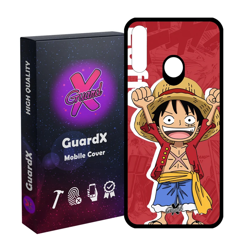 کاور گارد ایکس طرح One Piece Luffy Anime مدل Glass10470 مناسب برای گوشی موبایل سامسونگ Galaxy A20s