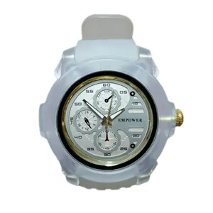 ساعت مچی عقربه ای امپاور مدل بند شیشه ای