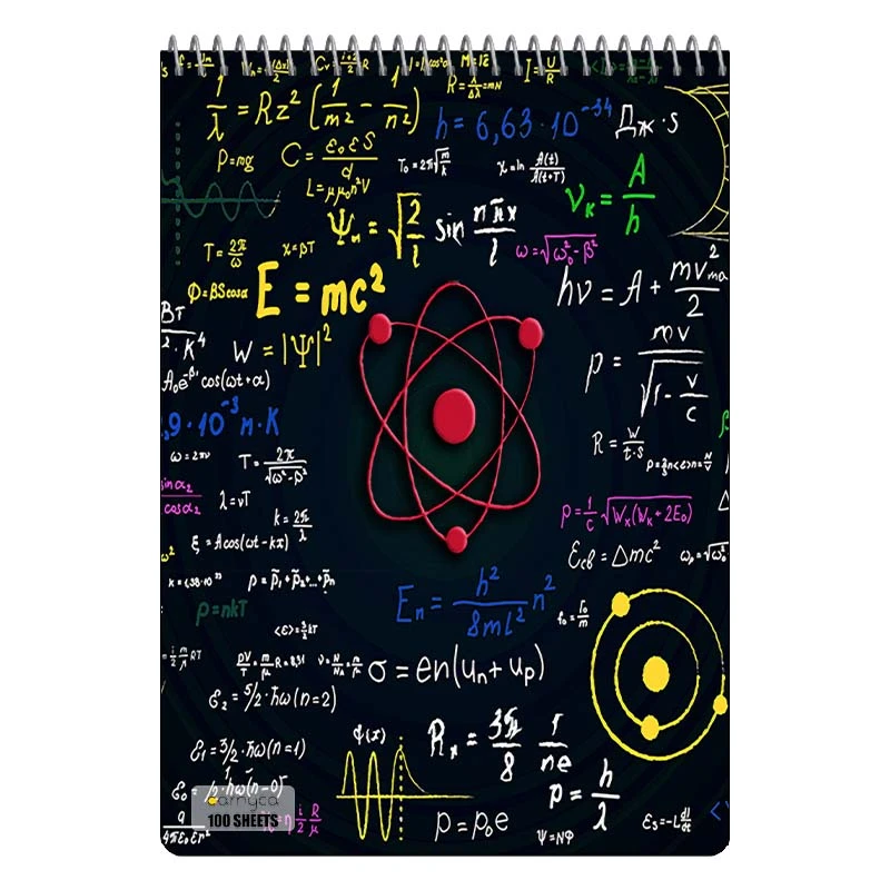 دفتر شطرنجی 100 برگ کارنیکا طرح فیزیک Physics کد 65350