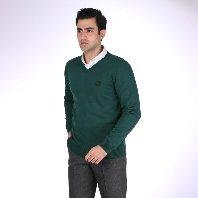 پلیور مردانه تریکو پاییزان مدل P700 رنگ سبز