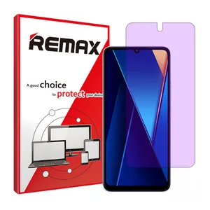 Remax brand shockproof Anti-purple screen protector glass for Xiaomi Poco C65