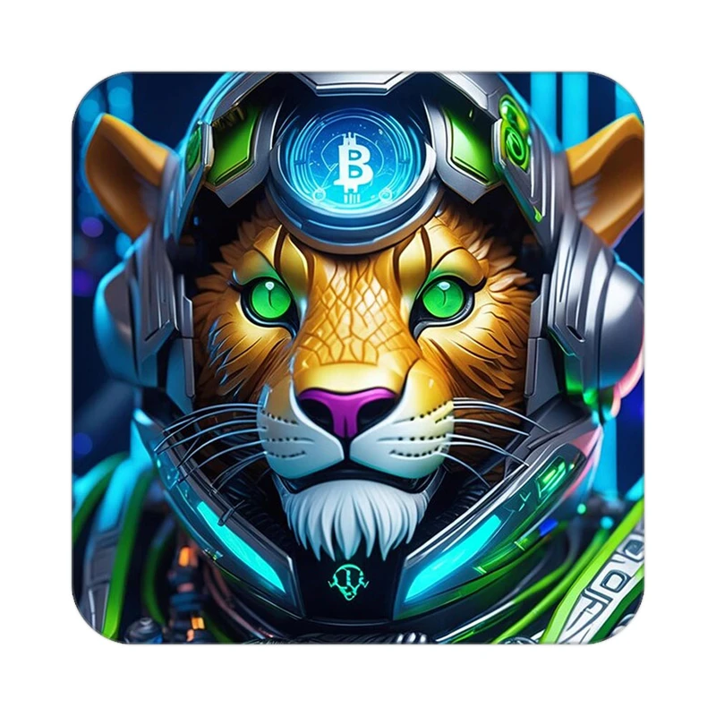 زیر لیوانی کاکتی طرح شیر مدل mp23846