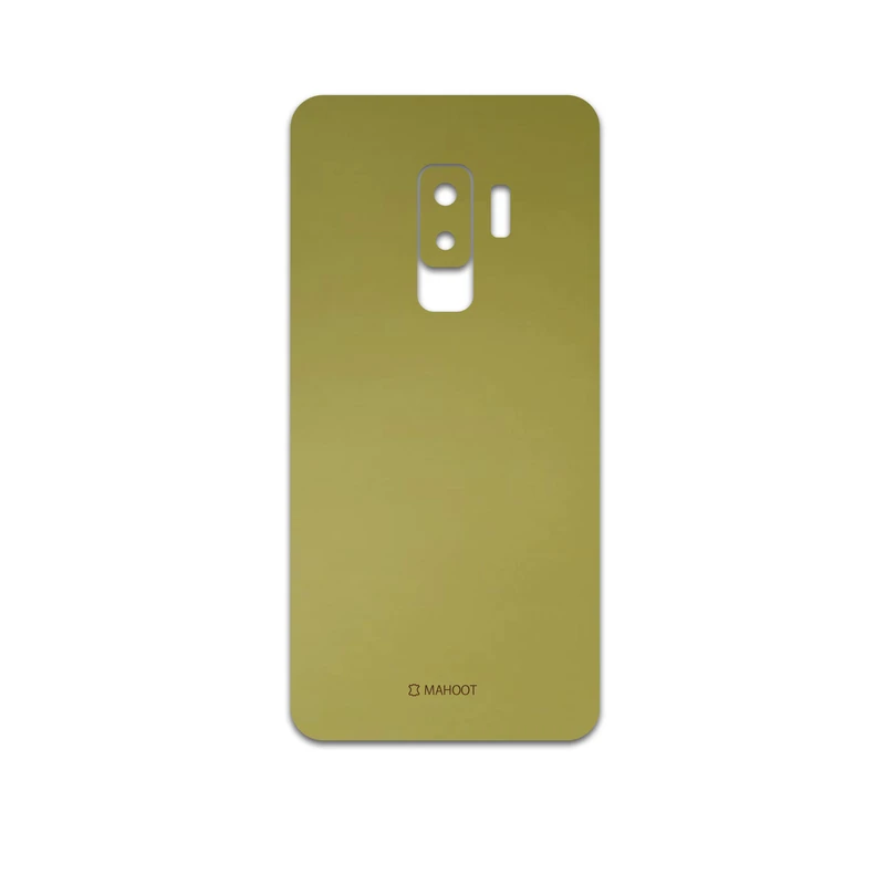 برچسب پوششی ماهوت مدل Matte-Gold مناسب برای گوشی موبایل سامسونگ Galaxy S9 Plus