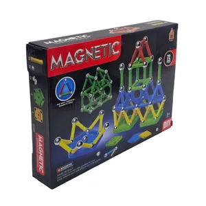 ساختنی 72 تکه ناب سل مدل مگنت گوی و میله MAGNETIC GAMES AND LEARNING