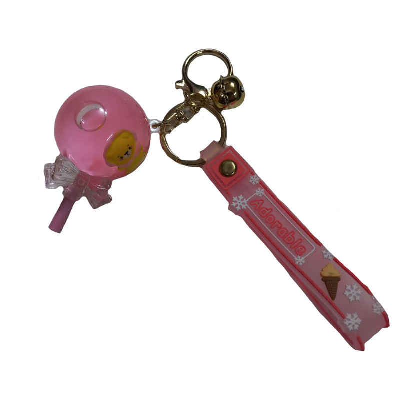 جاکلیدی دخترانه مدل  فانتزی آکواریومی طرح آبنبات شیری کد 01