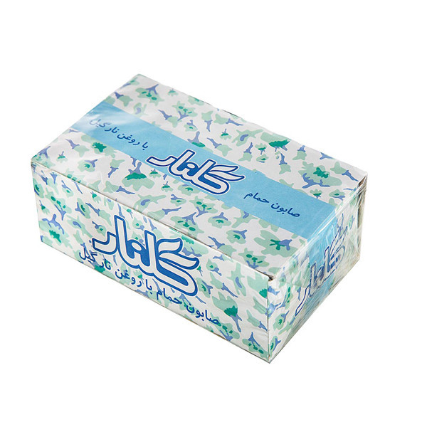 صابون شستشو گلنار مدل نخل وزن 130 گرم بسته 12 عددی