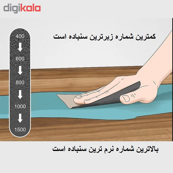 سنباده اسمیردکس مدل P220 ALOX بسته 5 عددی