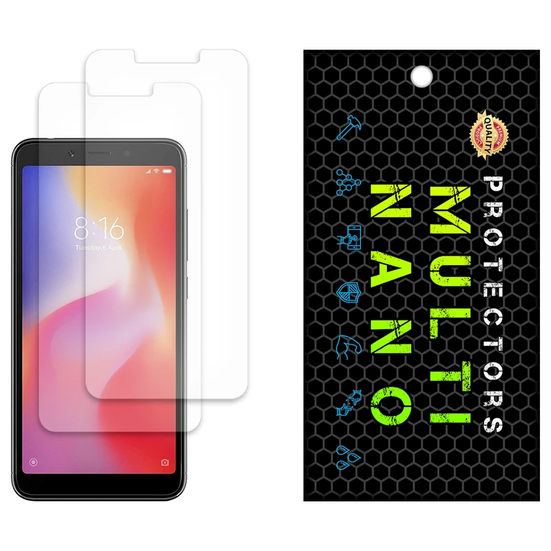 محافظ صفحه نمایش مات مولتی نانو مدل X-S2M مناسب برای گوشی موبایل شیائومی Redmi 6A بسته دو عددی