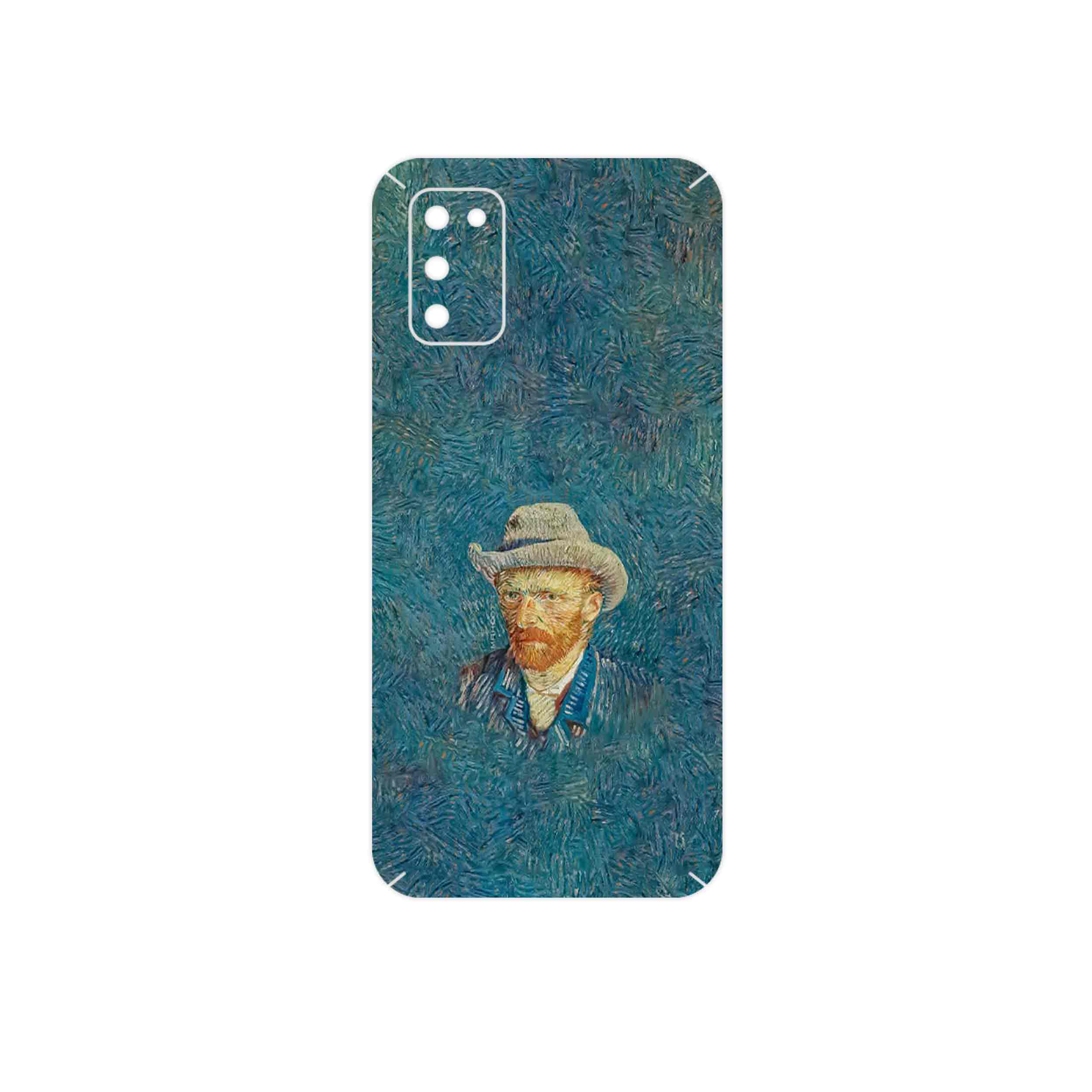 برچسب پوششی ماهوت مدل Self portrait with a gray felt hat مناسب برای گوشی موبایل سامسونگ Galaxy A02S