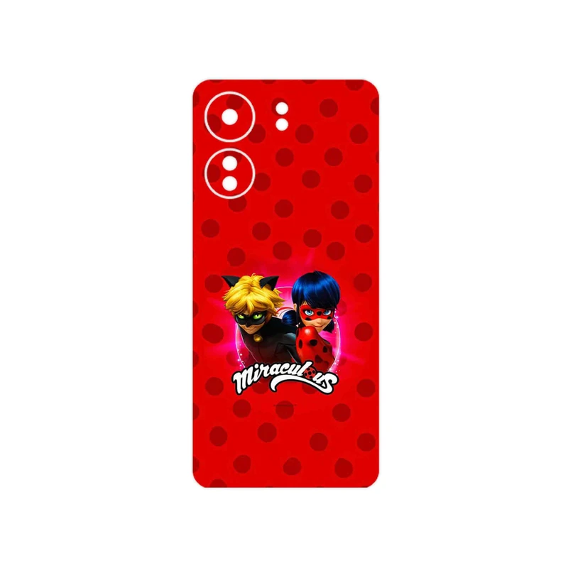 برچسب پوششی ماهوت مدل Ladybug and Cat Noir مناسب برای گوشی موبایل شیائومی Redmi 13C