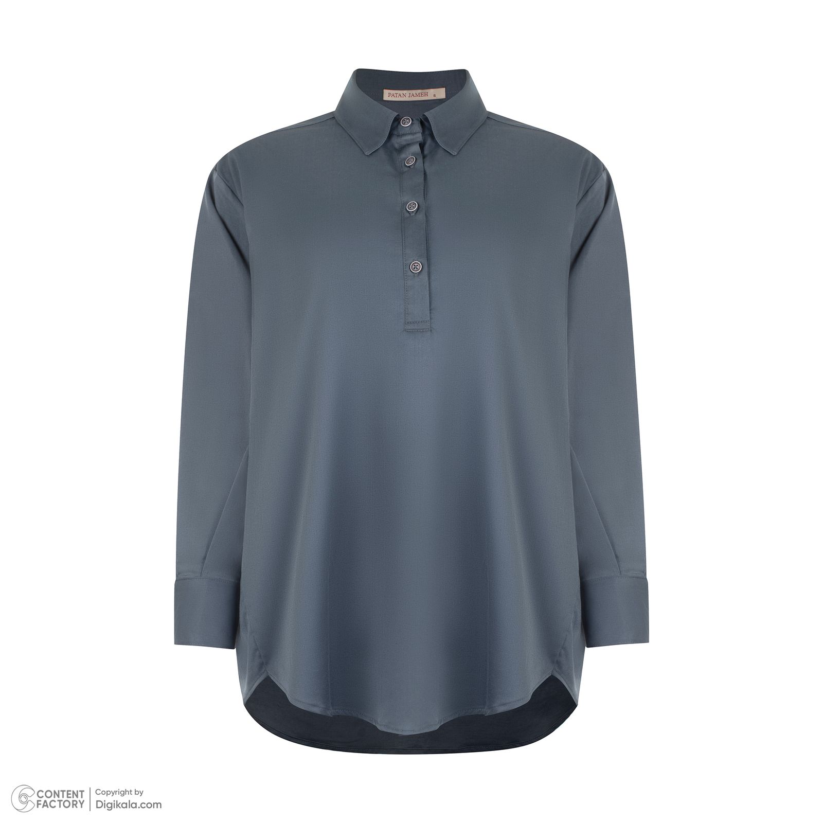 بلوز آستین بلند زنانه پاتن جامه مدل جلوبسته 102231030140842 نخی -  - 2