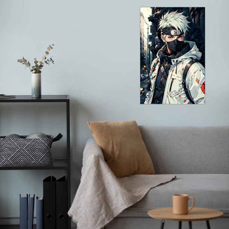 پوستر گوفی مدل کاکاشی هاتاکه انیمه ناروتو طرح Kakashi Hatake Sensei کد SIGMA41