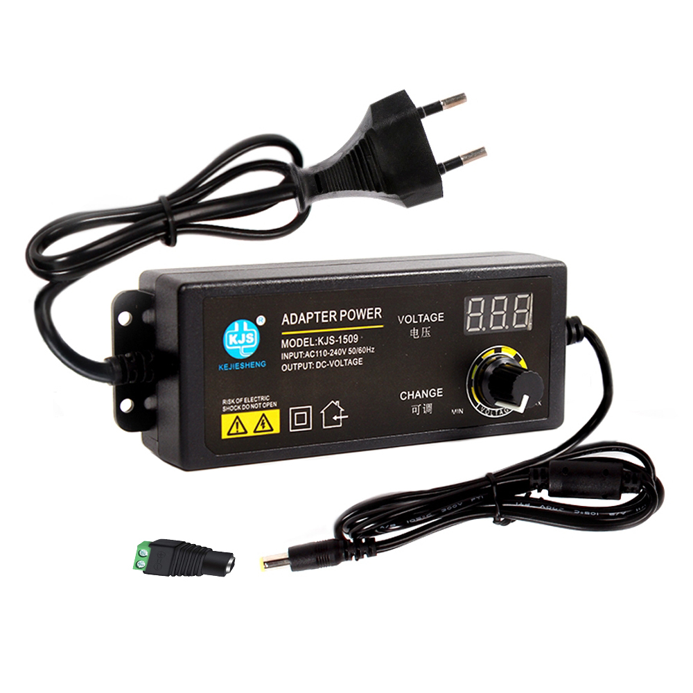 آداپتور متغیر 3 تا 24 ولت 2.5 آمپر مدل KJS-1509