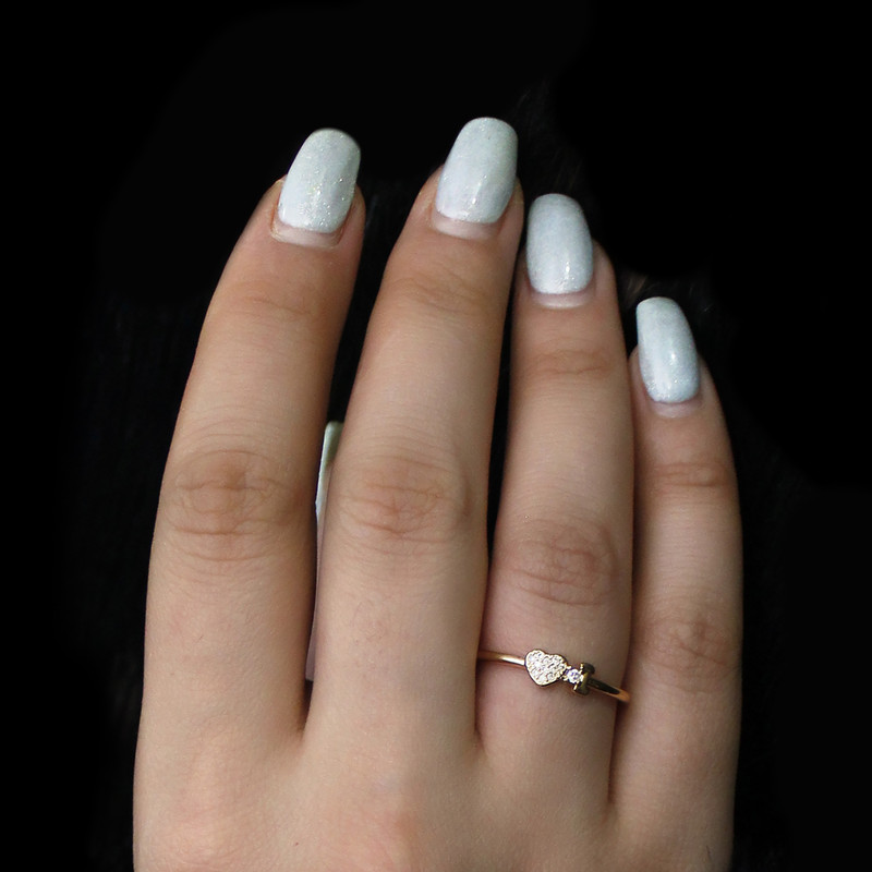 انگشتر زنانه طرح قلب کد RKH_1458