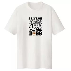 تی شرت لانگ آستین کوتاه  زنانه مدل DOG  کد LL140 S