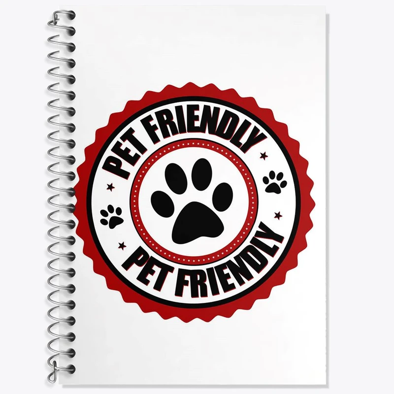 دفتر زبان 50 برگ خندالو مدل سه خط طرح حمایت از حیوانات کد 27365