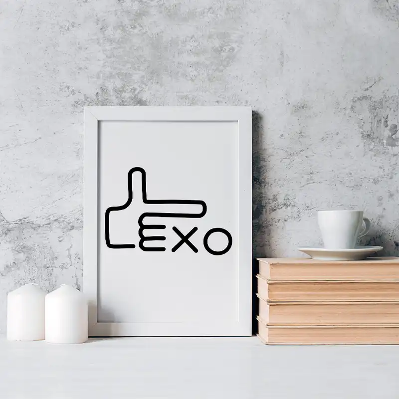 تابلو خندالو مدل گروه اکسو EXO کد 16805