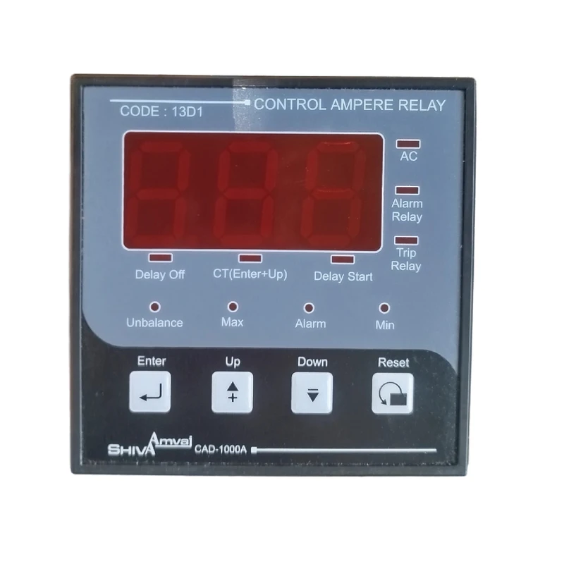 رله کنترل آمپر سه فاز شیوا امواج مدل CAD-1000A کد 13D1 بسته پنج عددی