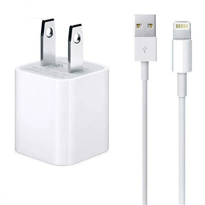 شارژر دیواری 5 وات  مدل XS-MAS به همراه کابل لایتنینگ