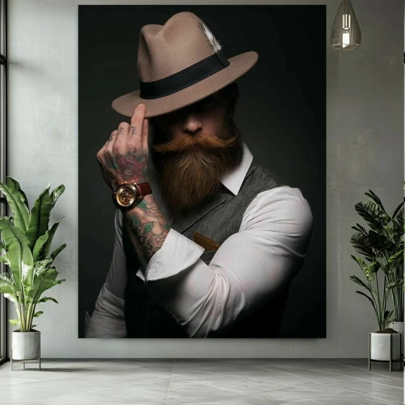 پوستر طرح استایل شیک مدل مردانه کد BK24898