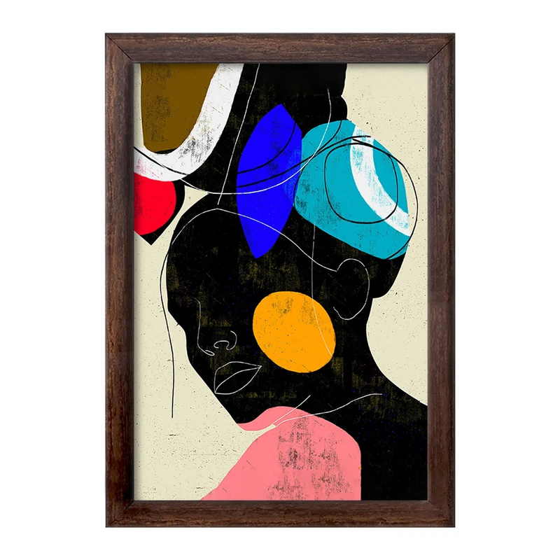 تابلو خندالو طرح دکوراتیو (decorative) کد F31