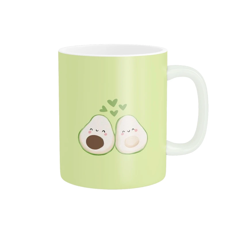 ماگ پادآفرین مدل فانتزی طرح آووکادو کیوت و بامزه آواکادو کد p9925