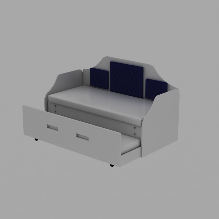 تخت خواب یک نفره مدل میزبان و میهمان سایز 200x90 سانتی متر