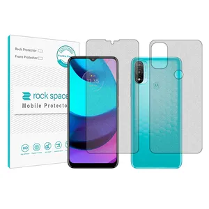 Matte Rockspace HyMTT screen protector suitable for Motorola Moto E20 mobile phone with back protector