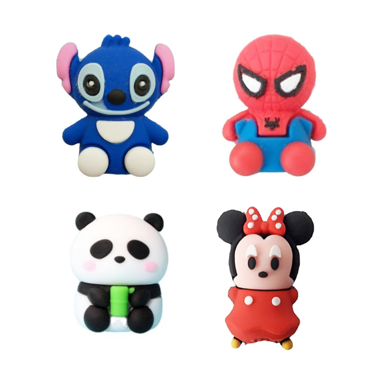 بسته لوازم تحریر مدل سرمدادی فانتزی بسته 4 عددی