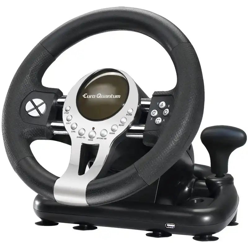 فرمان بازی یورو کوانتم مدل E-Q RACING WHEEL مناسب برای PS4 - XBOS ONE & ONE S - PS3 - PC - SWITCH