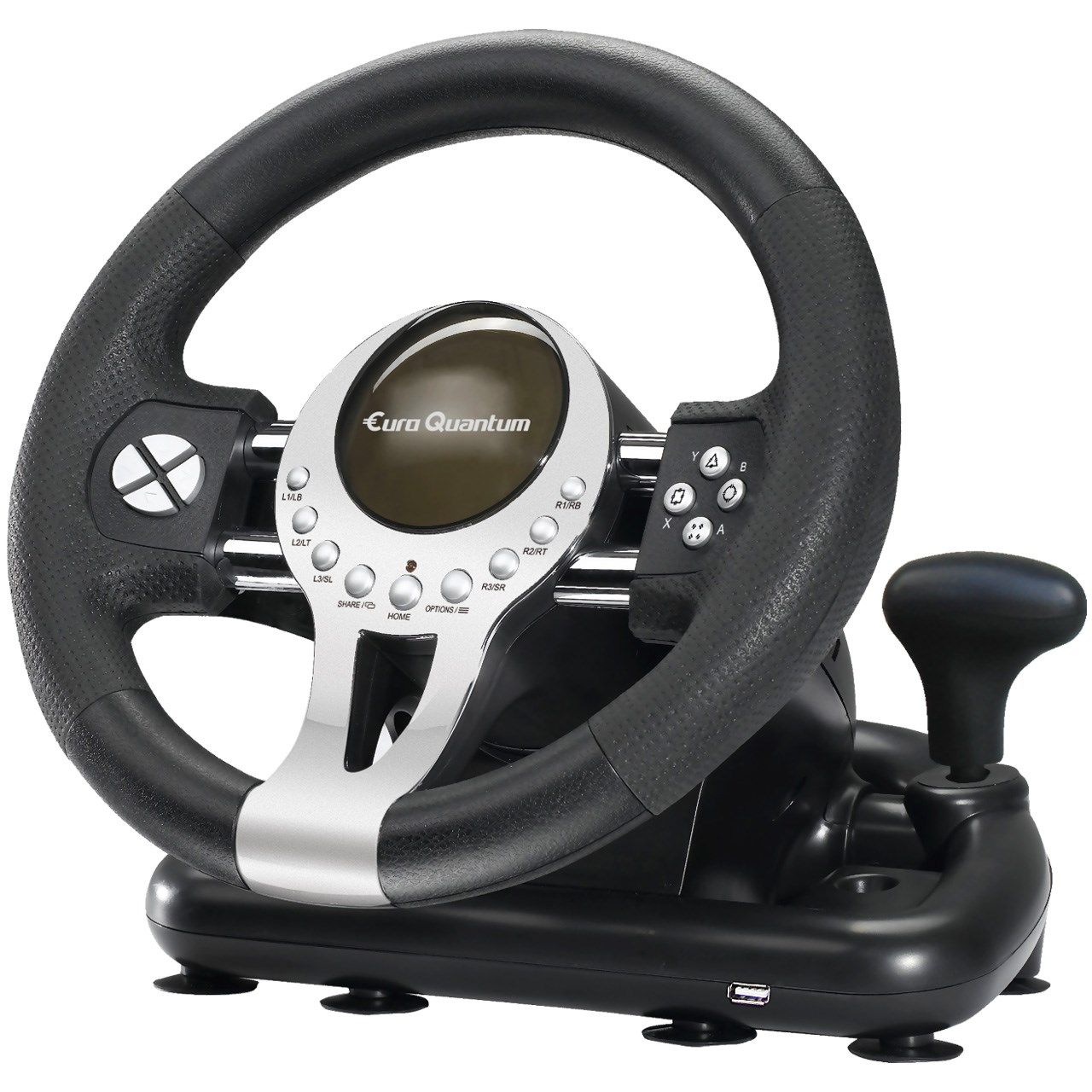 نکته خرید - قیمت روز فرمان بازی یورو کوانتم مدل E-Q-RACING WHEEL مناسب برای PS4-XBOXONES-PC-PS3-SWITCH خرید