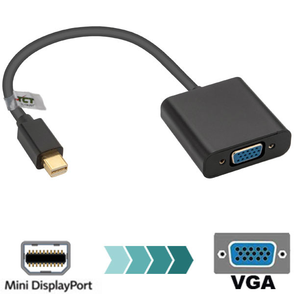 مبدل Mini Display Port به VGA تی سی تراست مدل TC-MDP2V