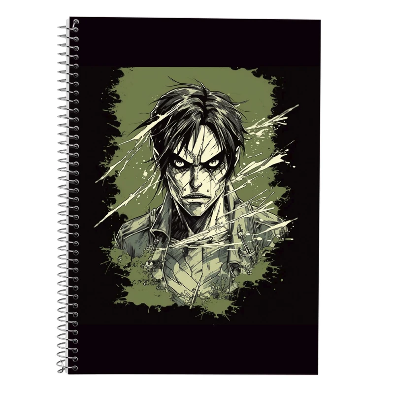 دفتر زبان دوخط 50 برگ مدوپد مدل Attack on Titan کد DF10376