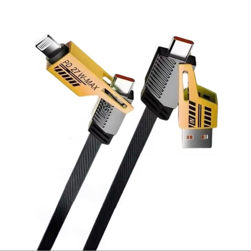 کابل تبدیل USB/USB-C به لایتنینگ/USB-C مدل PD 27W-MAX طول 1.2 متر