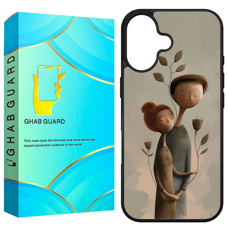 کاور قاب گارد طرح دختر و پسر مدل G16PL مناسب برای گوشی موبایل اپل iPhone 16 Plus