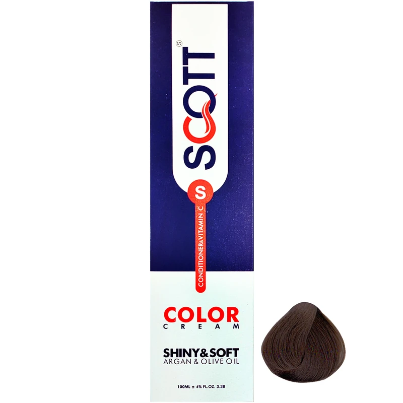 رنگ مو اسکاتس سری Intense Natural شماره 4.00 حجم 100 میلی لیتر رنگ قهوه ای متوسط قوی