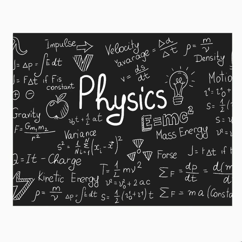 کاغذ دیواری طرح تخته سیاه مدل فرمول های فیزیک کد K123