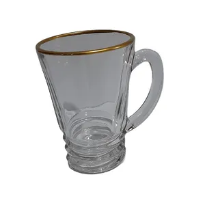 استکان کاوه مدل تورنتو لب طلا بسته 6 عددی 