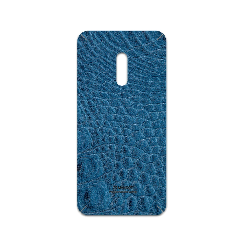 برچسب پوششی ماهوت مدل Blue-Crocodile-Leather مناسب برای گوشی موبایل اپو Realme X