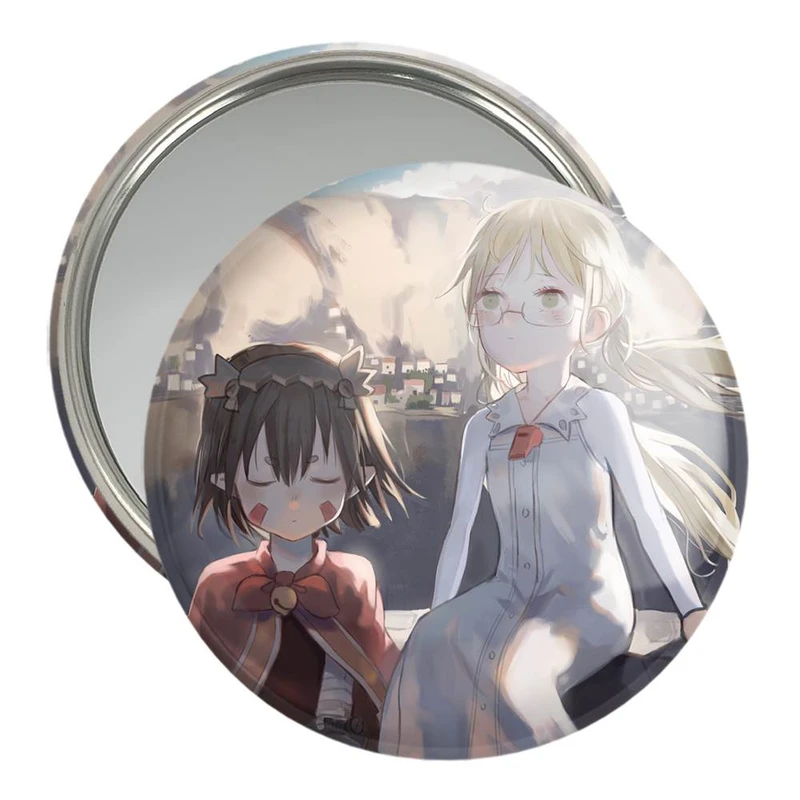 آینه جیبی خندالو مدل ریکو و ریگ انیمه ساخته شده پرتگاه Made in Abyss  کد 22084