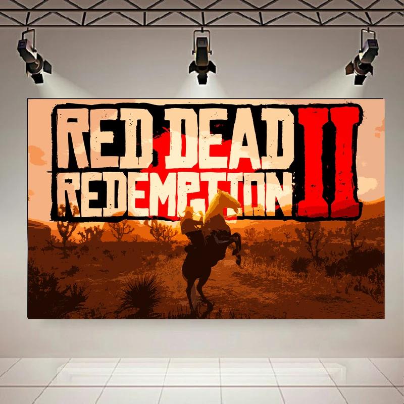 تابلو بوم طرح گیم مدل Red Dead Redemption 2 کد AR2846