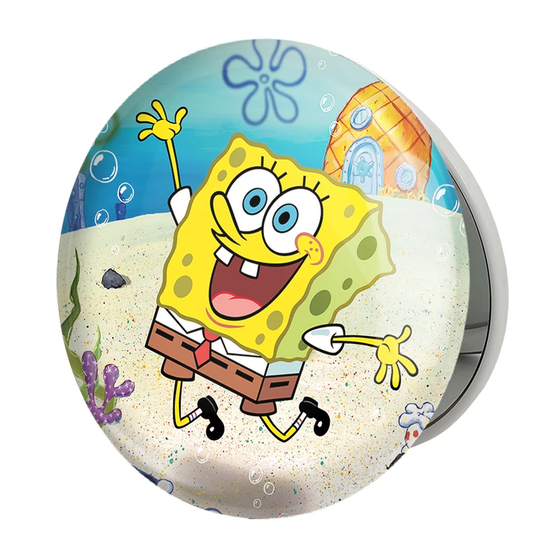 آینه جیبی خندالو طرح باب اسفنجی مدل تاشو کد 4736 