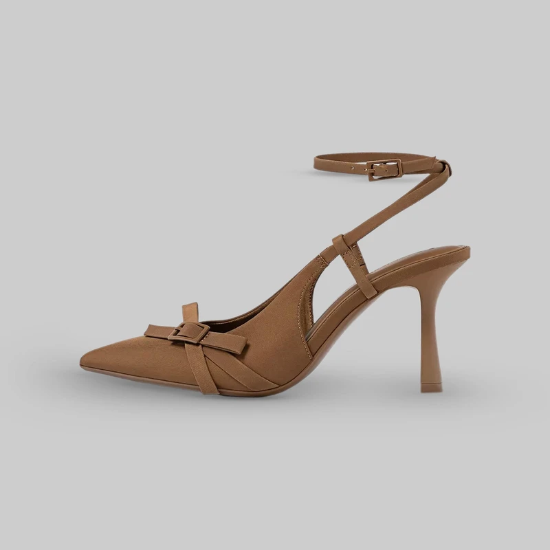 کفش زنانه استرادیواریوس مدل HIGH-HEEL WITH BOW 2025