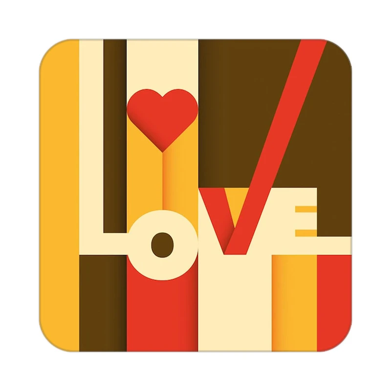 زیر لیوانی کاکتی طرح عاشقانه مدل mp38977