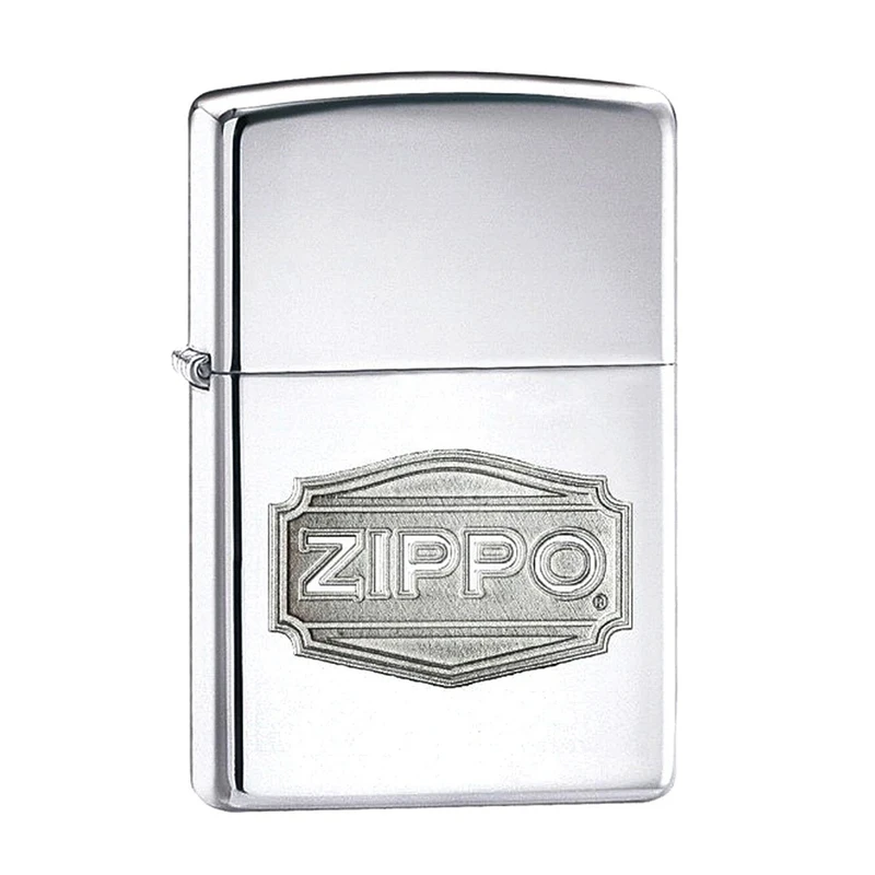 فندک بنزینی زیپو مدل Depot Logo Silver