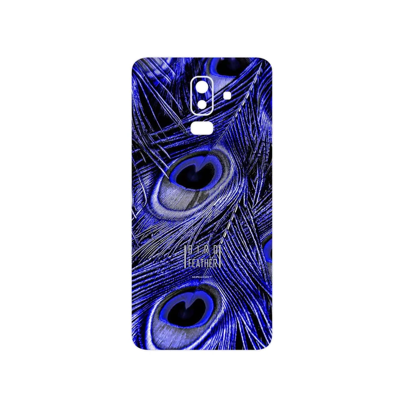 برچسب پوششی ماهوت مدل Purple Feather مناسب برای گوشی موبایل سامسونگ Galaxy J8