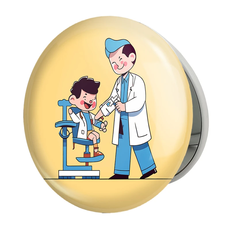 آینه جیبی خندالو طرح پزشک و پرستار کودکانه مدل تاشو کد 36502