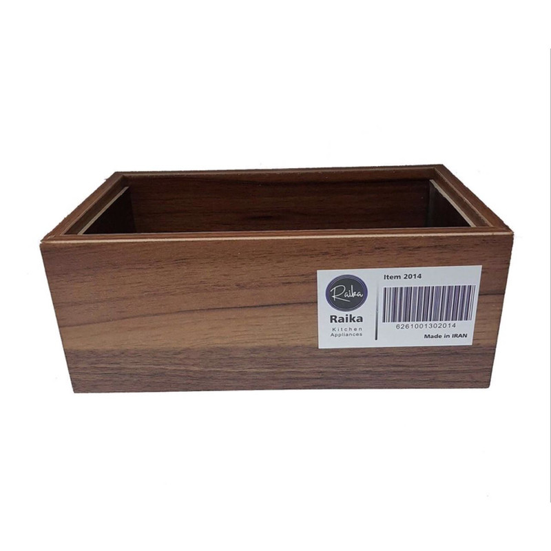 جعبه دستمال کاغذی رایکا مدل چوبی