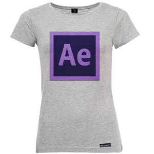 تی شرت آستین کوتاه زنانه 27 مدل Adobe After Effects کد MH1070